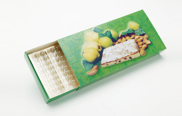 Chocolates with matchstick type frame