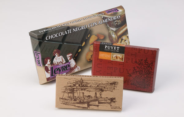 Cajas tabletas chocolate